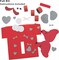 4E's Novelty 2 pcs DIY Valentines Mailbox for Kids - DIY Valentines Dog Mailbox with Foam Stickers
